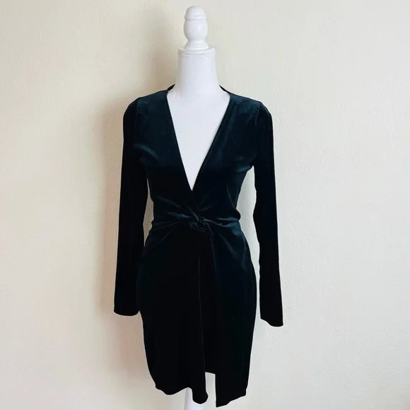 black mini dress ruffle Frankies Bikinis - Christa Ruffle Mini Dress main image 0